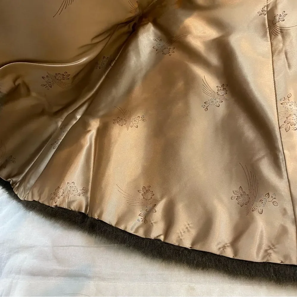 New With Original Tags Vintage Brown Faux Fur Capelet Shawl‎ One Size
